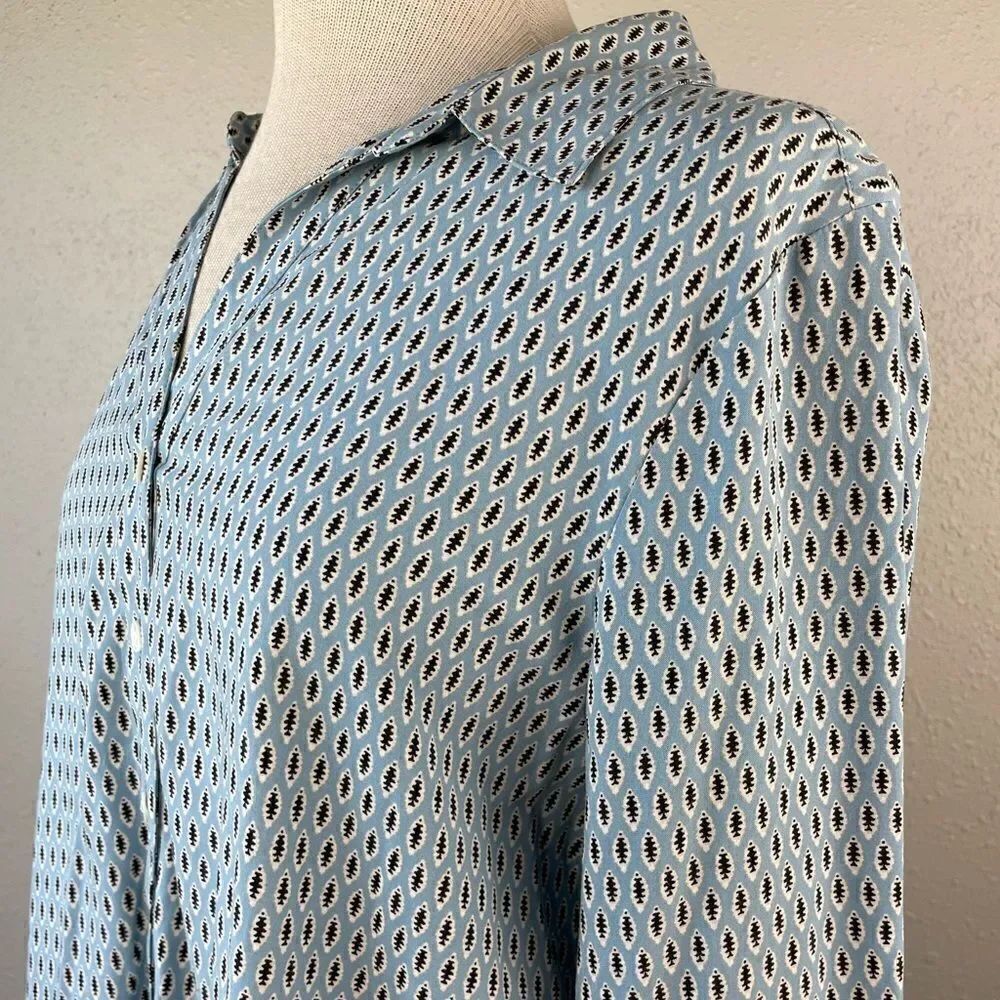 J. Jill Button Down Top Size M Petite EUC - Picture 5 of 9